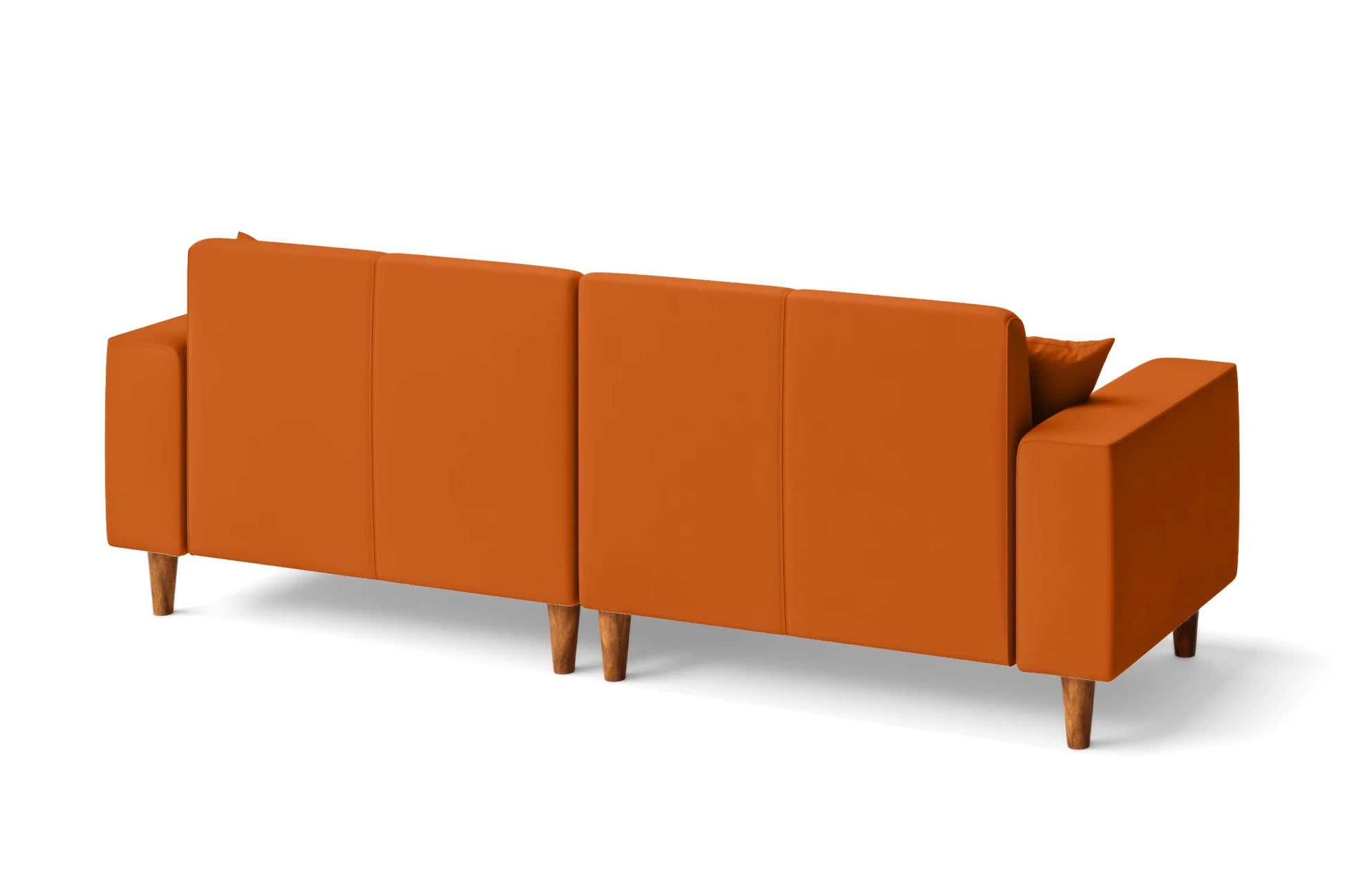 Campania 3 Seater Sofa Orange Leather