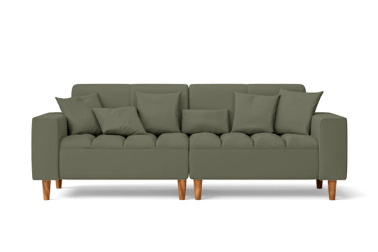 Campania 3 Seater Sofa Sage Leather