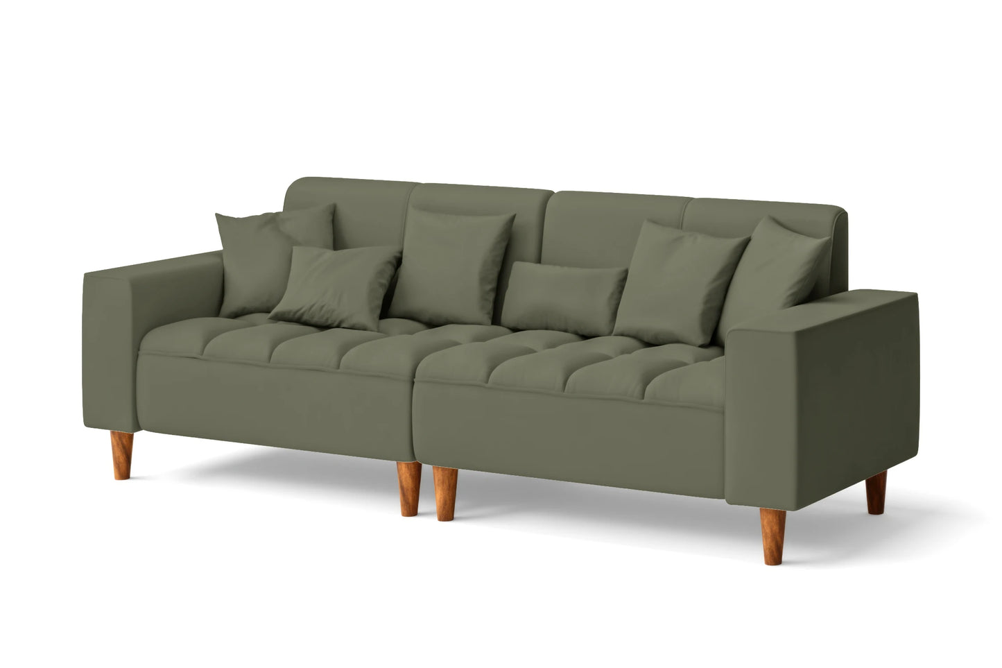 Campania 3 Seater Sofa Sage Leather