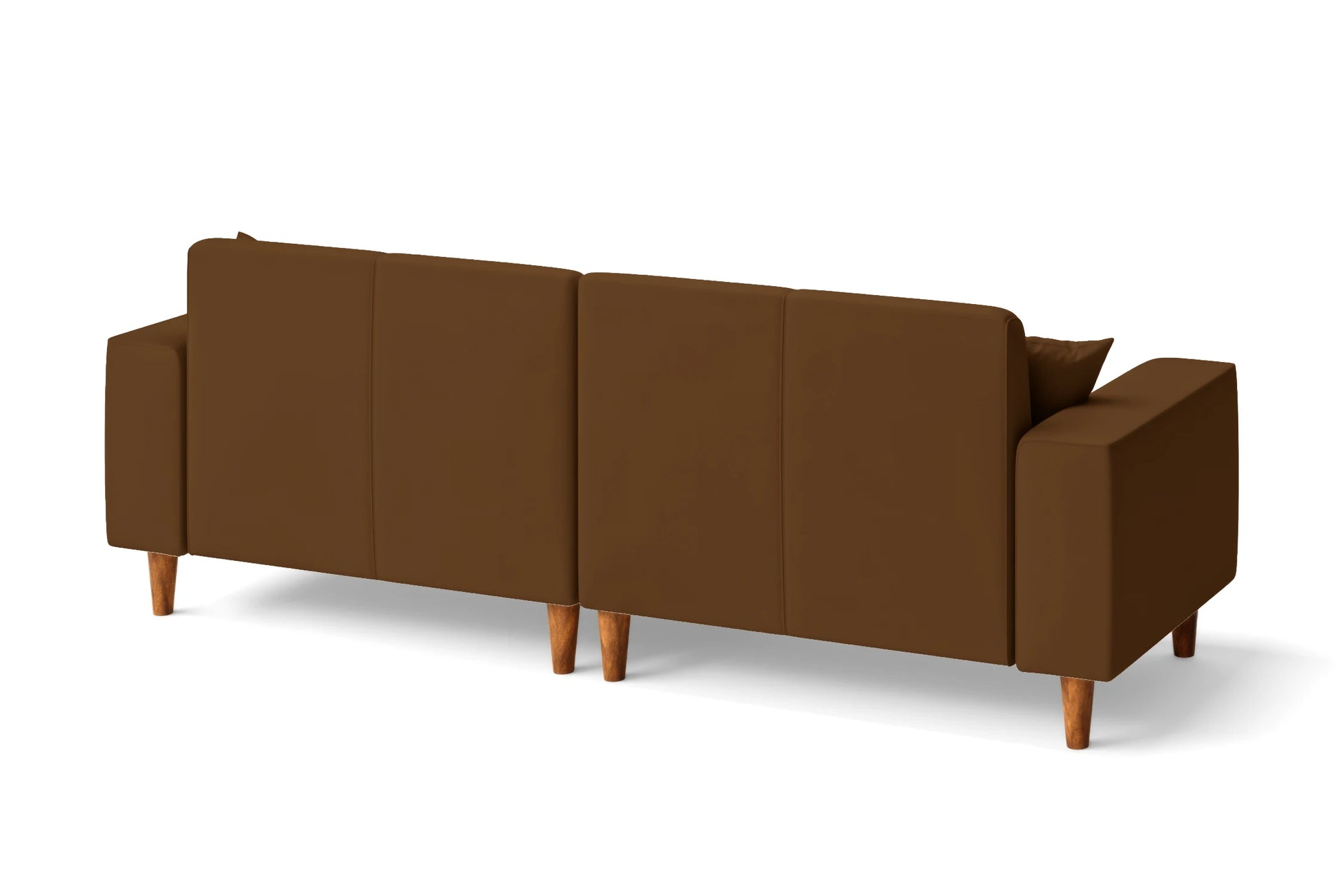 Campania 3 Seater Sofa Walnut Brown Leather