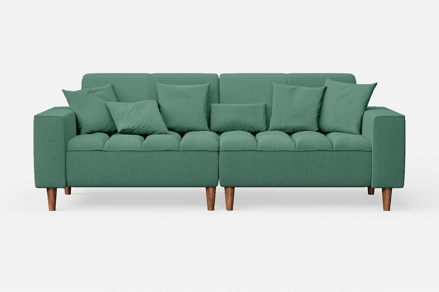 Campania 3 Seater Sofa Mint Green Linen Fabric