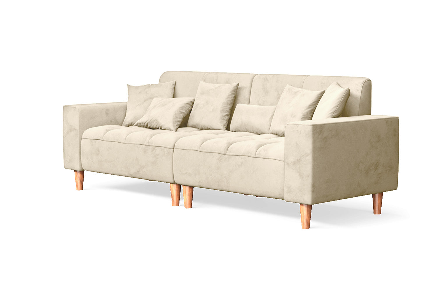 Campania 3 Seater Sofa Cream Velvet