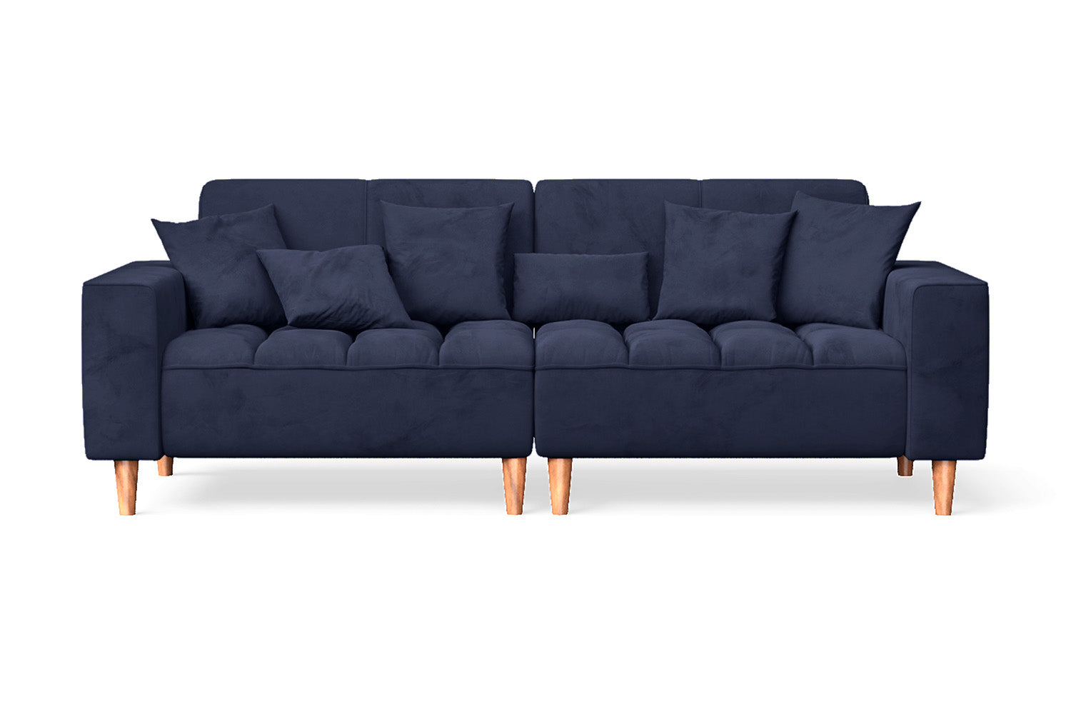 Campania 3 Seater Sofa Dark Blue Velvet