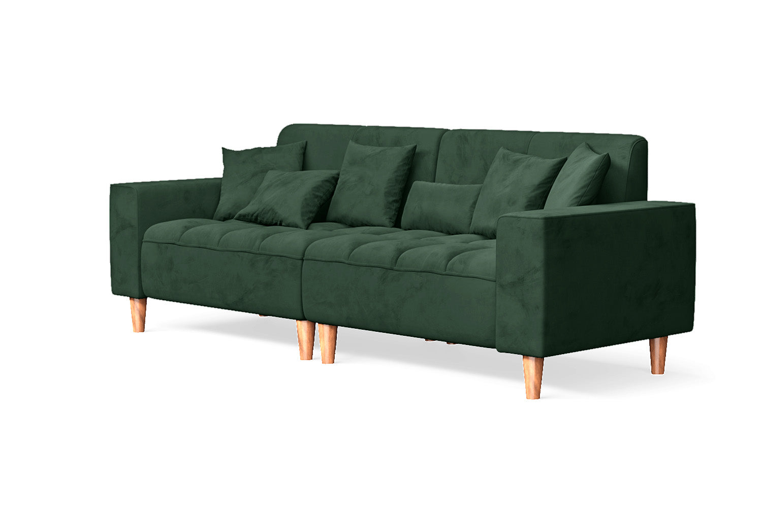 Campania 3 Seater Sofa Green Velvet