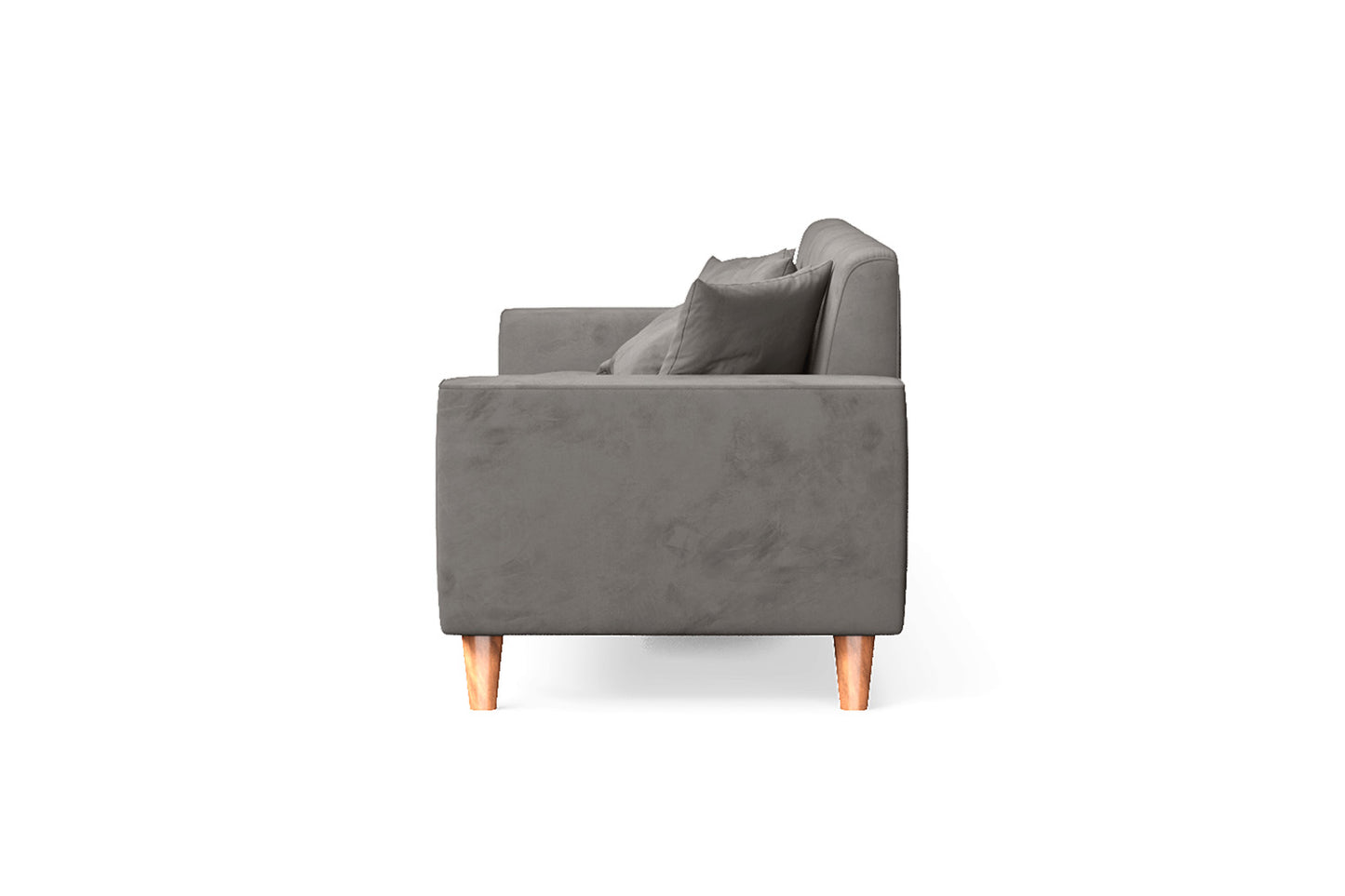 Campania 3 Seater Sofa Grey Velvet