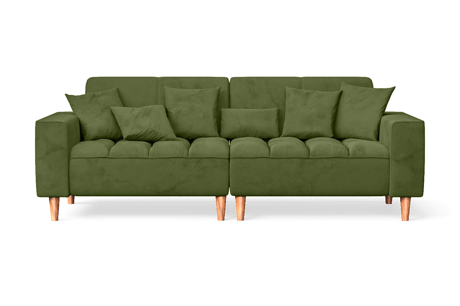 Campania 3 Seater Sofa Lime Velvet