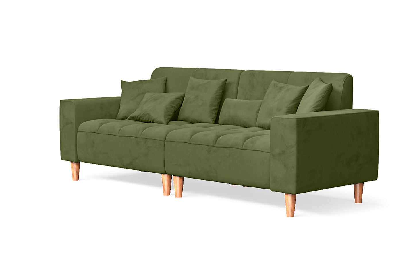 Campania 3 Seater Sofa Lime Velvet