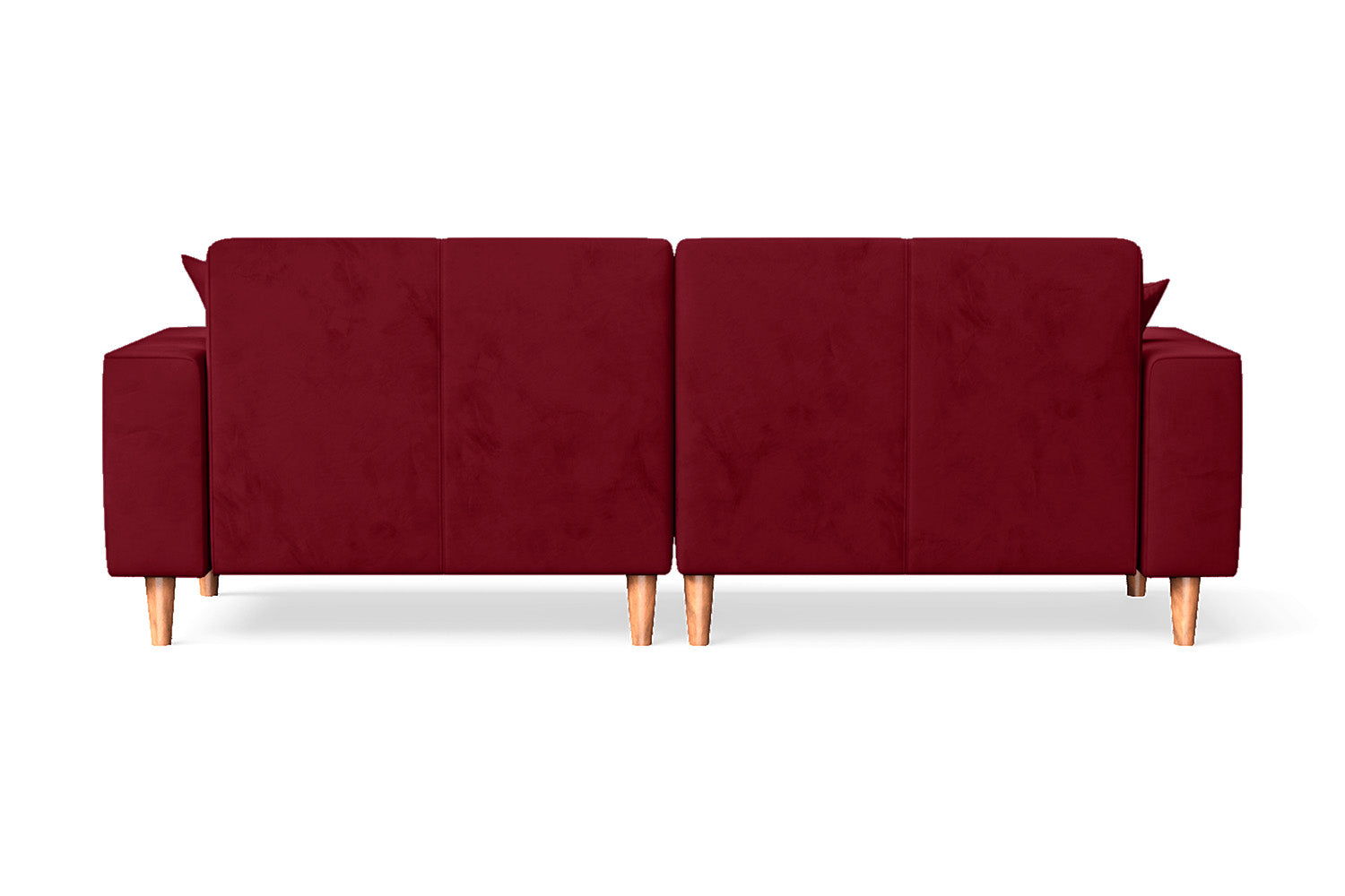 Campania 3 Seater Sofa Red Velvet