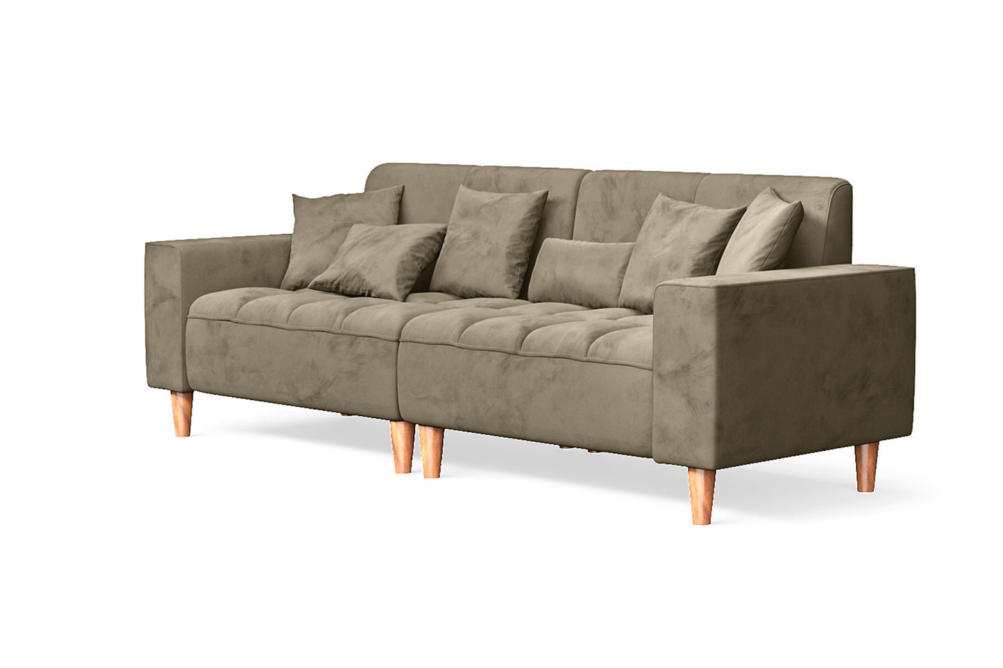 Campania 3 Seater Sofa Sand Velvet