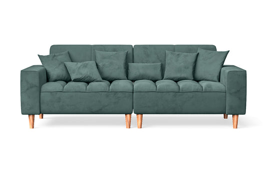 Campania 3 Seater Sofa Teal Velvet