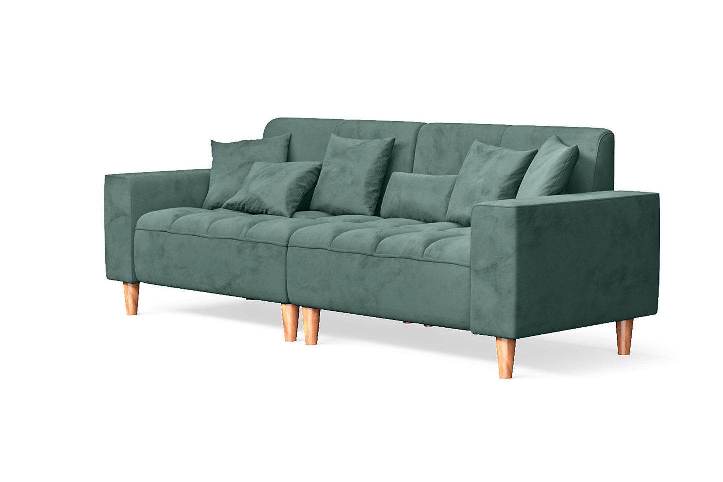 Campania 3 Seater Sofa Teal Velvet