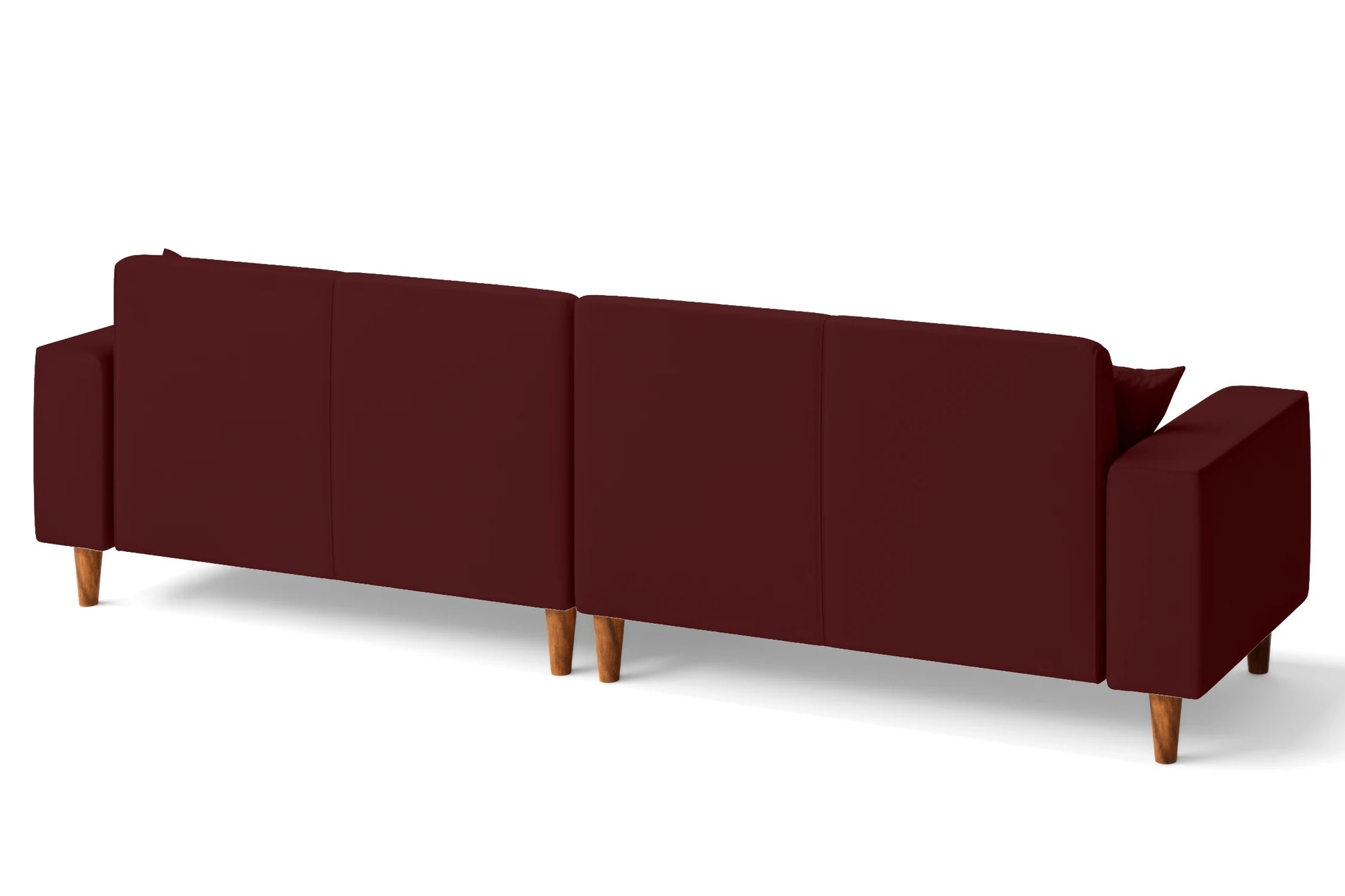 Campania 4 Seater Sofa Red Leather