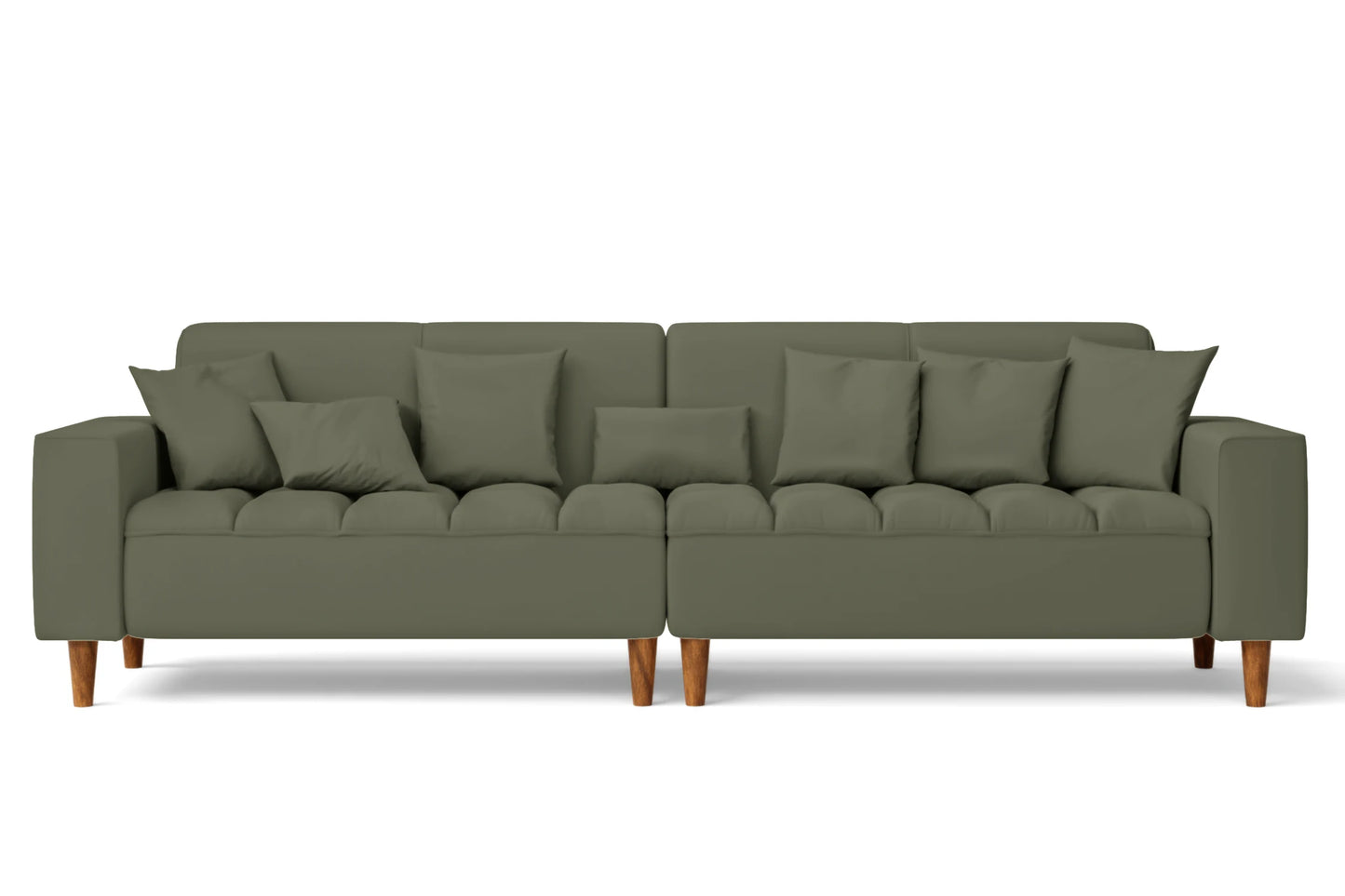 Campania 4 Seater Sofa Sage Leather