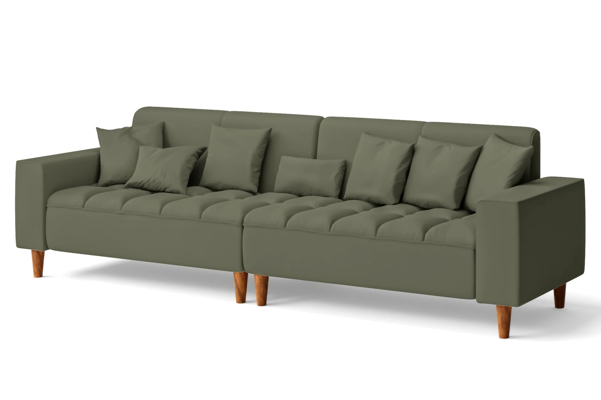 Campania 4 Seater Sofa Sage Leather