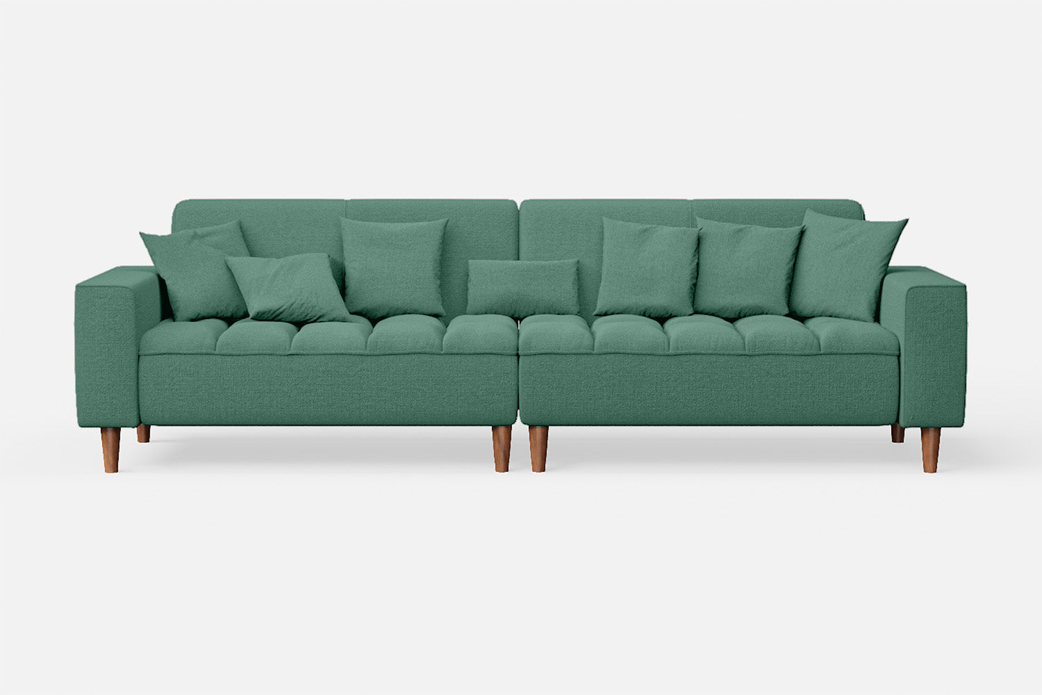 Campania 4 Seater Sofa Mint Green Linen Fabric