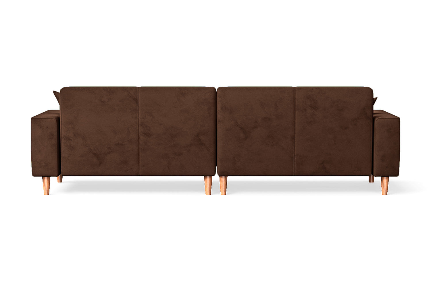 Campania 4 Seater Sofa Coffee Brown Velvet