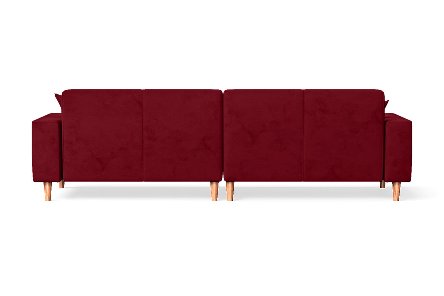 Campania 4 Seater Sofa Red Velvet