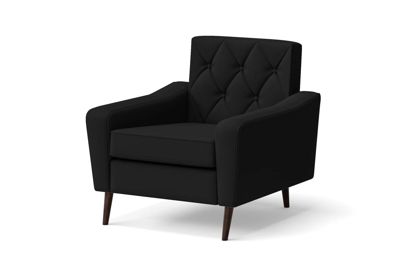 Carpi Armchair Black Leather