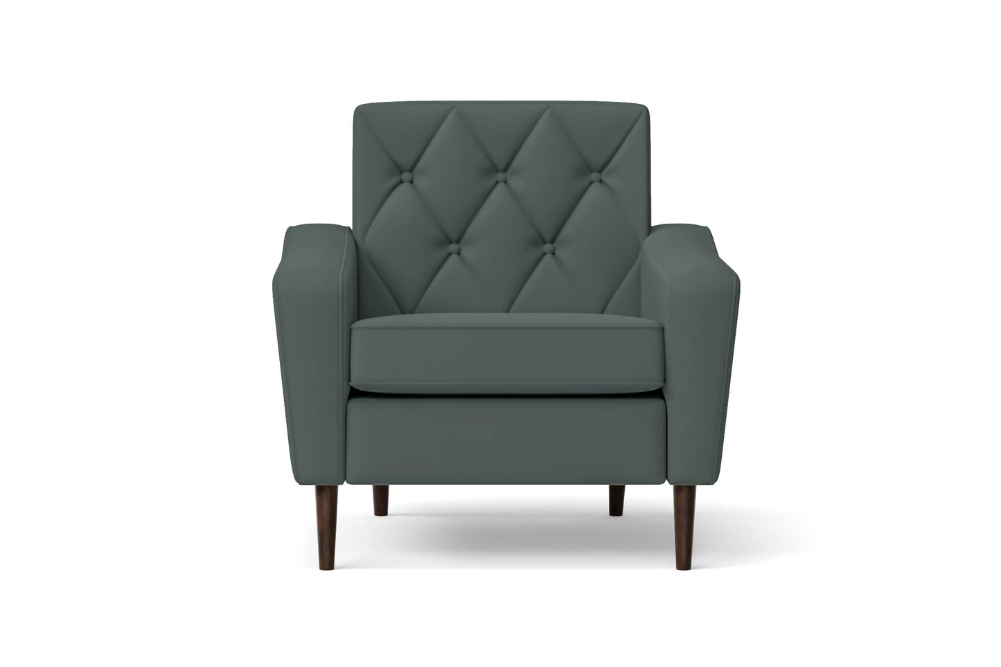 Carpi Armchair Dusky Turquoise Leather