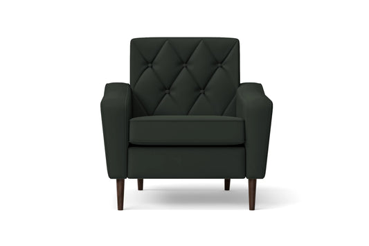 Carpi Armchair Green Leather