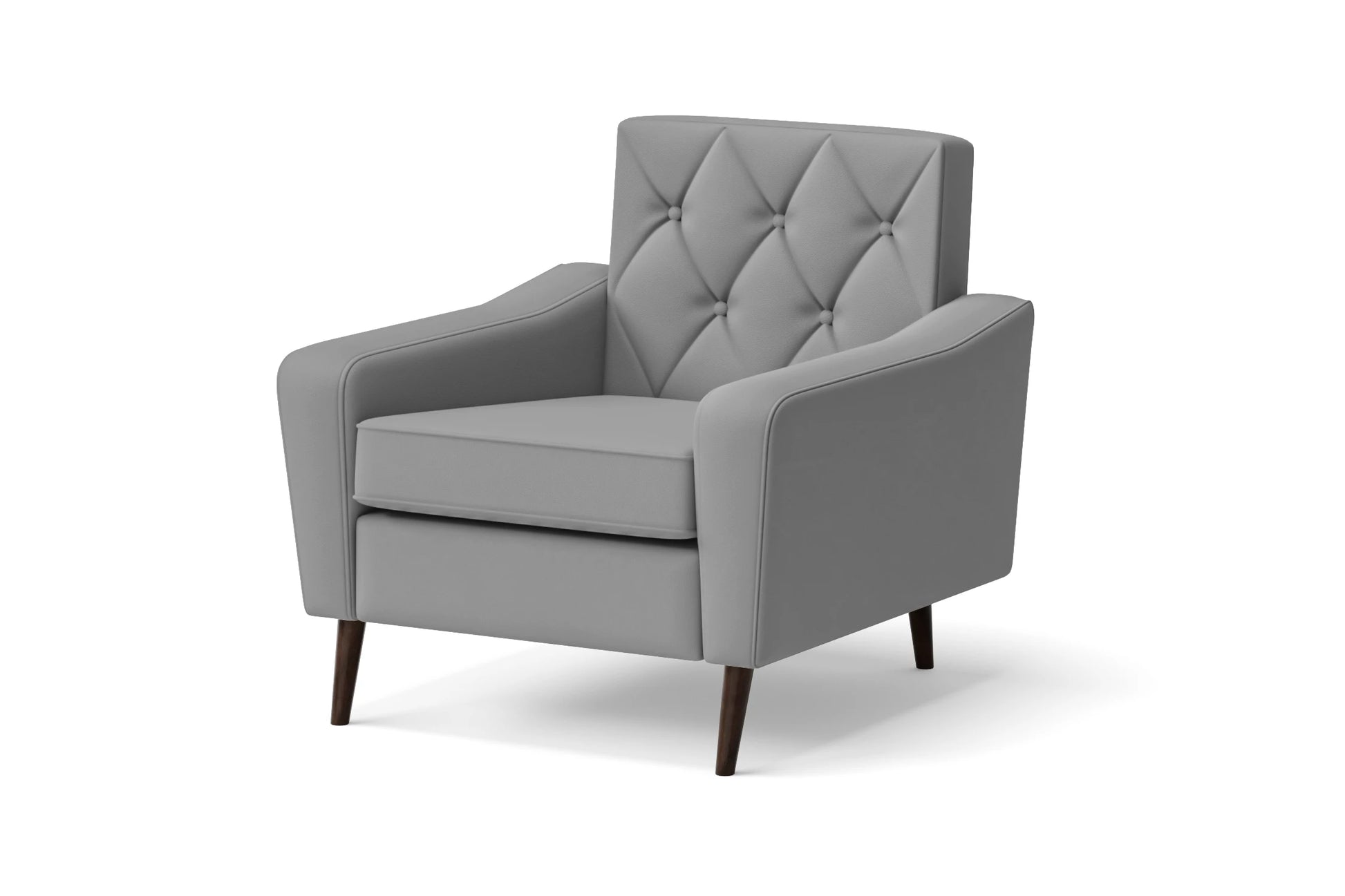 Carpi Armchair Grey Leather