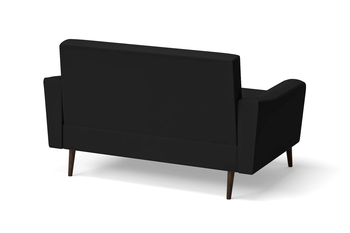 Carpi 2 Seater Sofa Black Leather