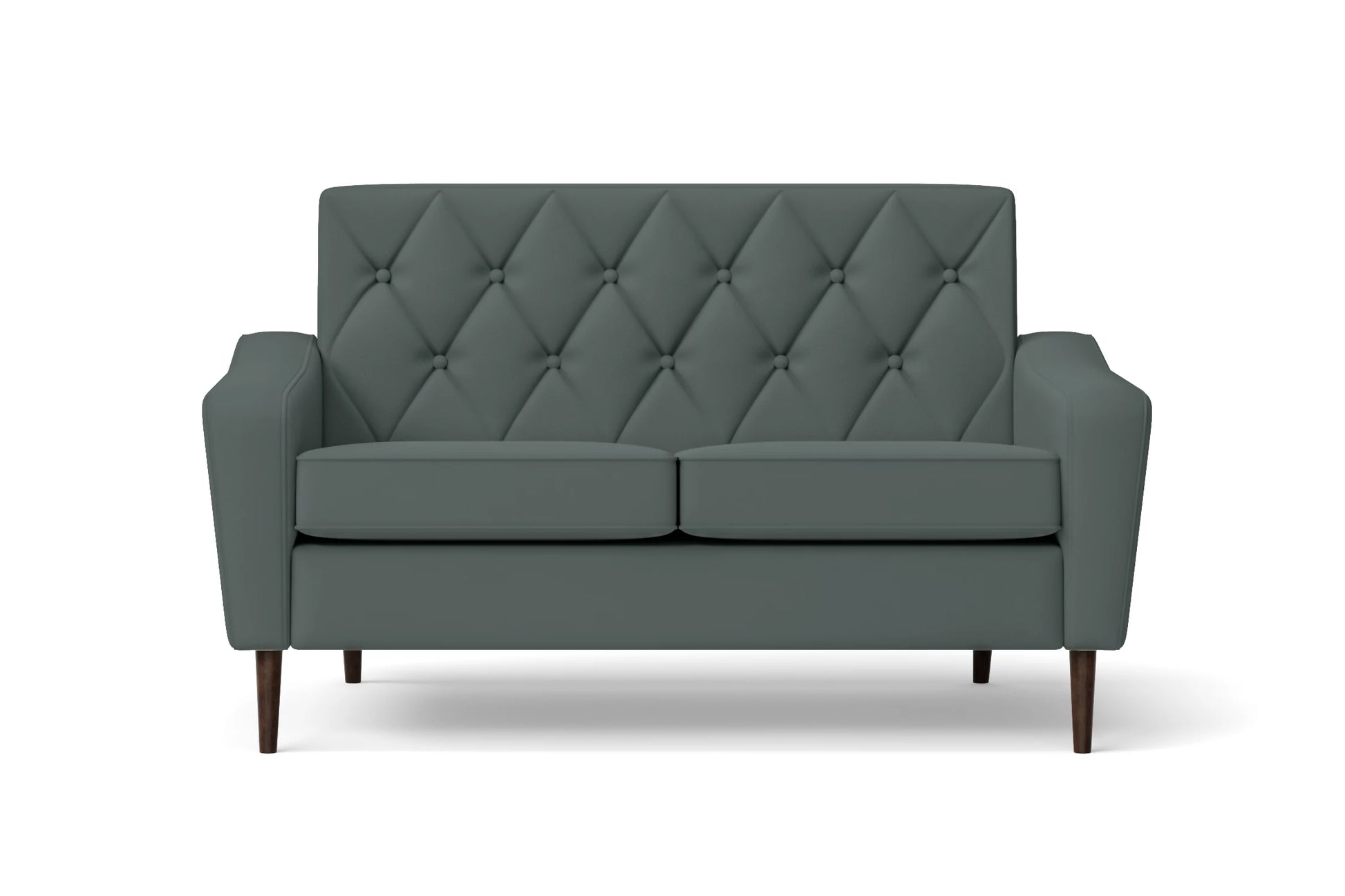 Carpi 2 Seater Sofa Dusky Turquoise Leather