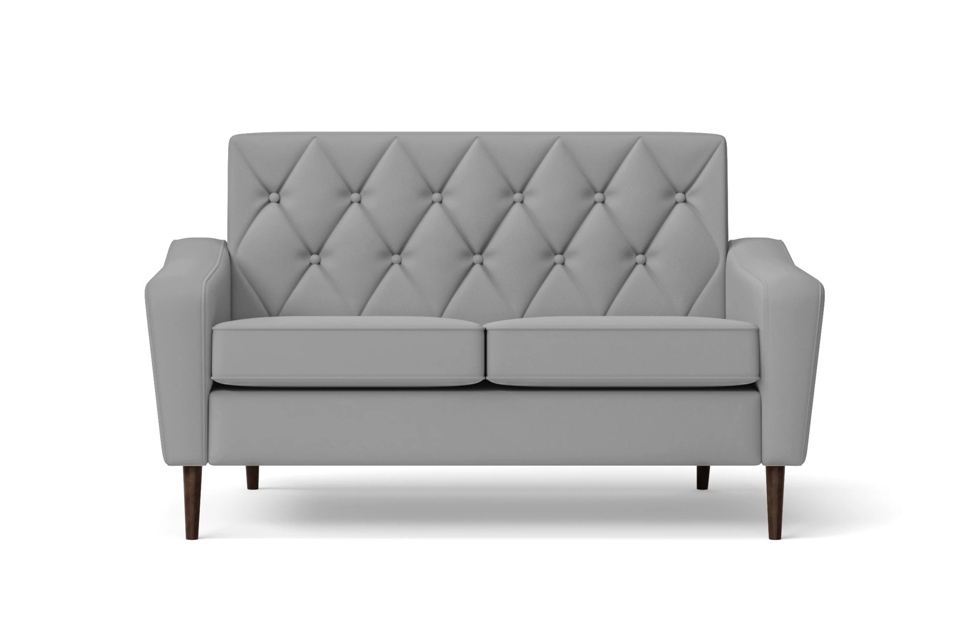 Carpi 2 Seater Sofa Grey Leather