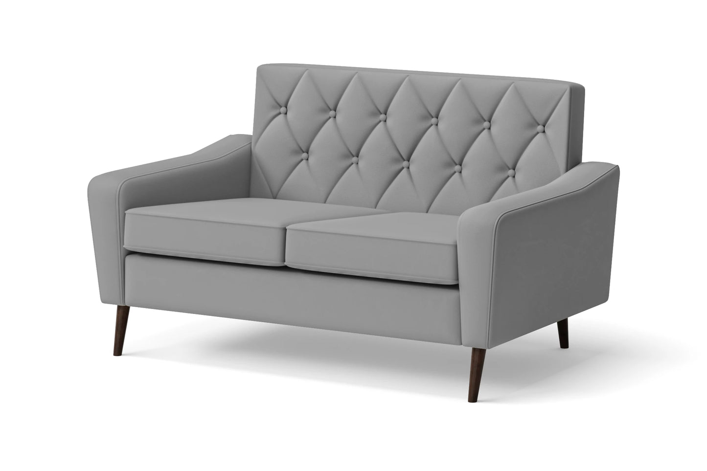 Carpi 2 Seater Sofa Grey Leather