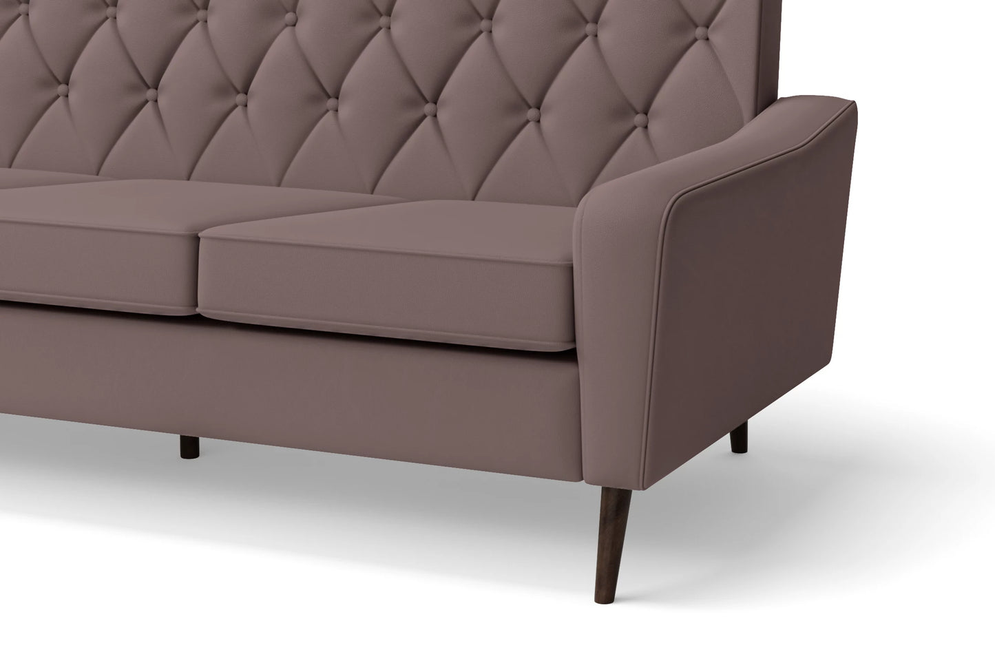 Carpi 2 Seater Sofa Rose Taupe Leather