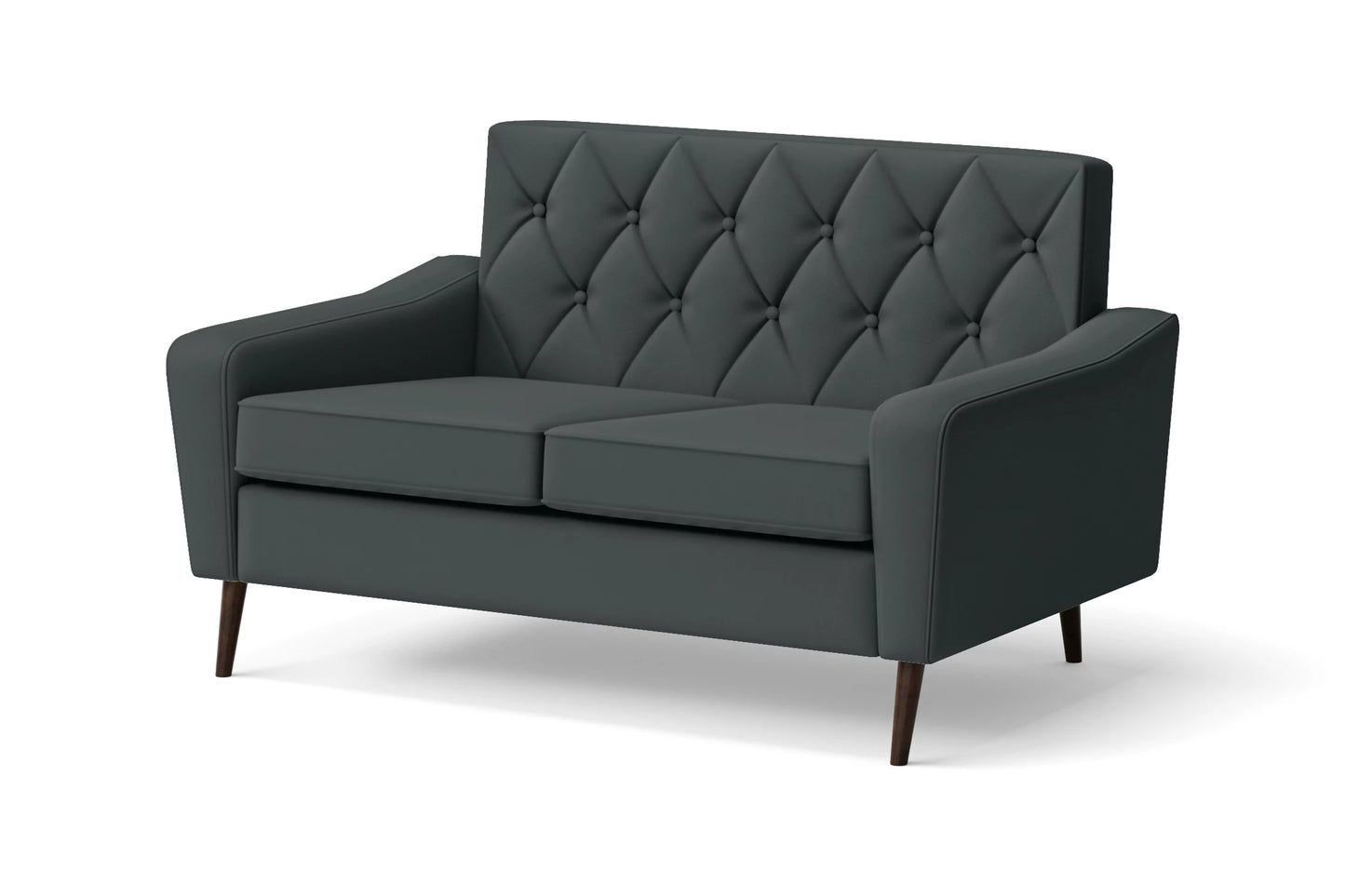 Carpi 2 Seater Sofa Slate Leather