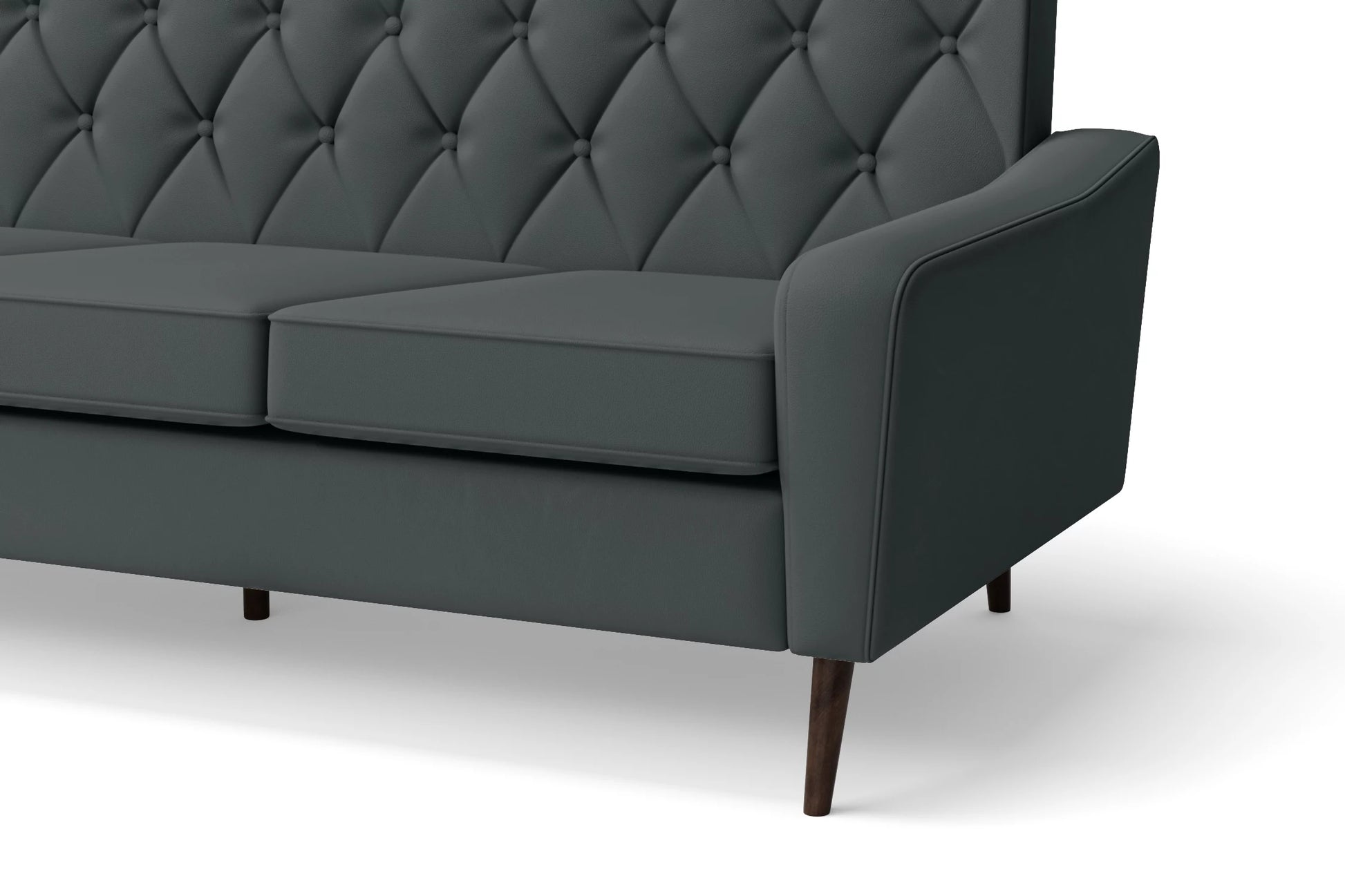 Carpi 2 Seater Sofa Slate Leather