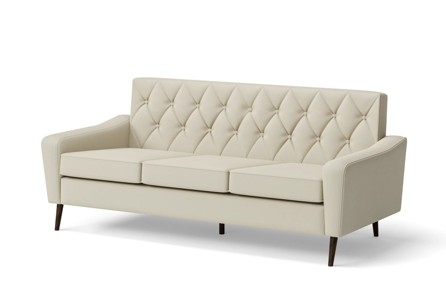 Carpi 3 Seater Sofa Cream Leather