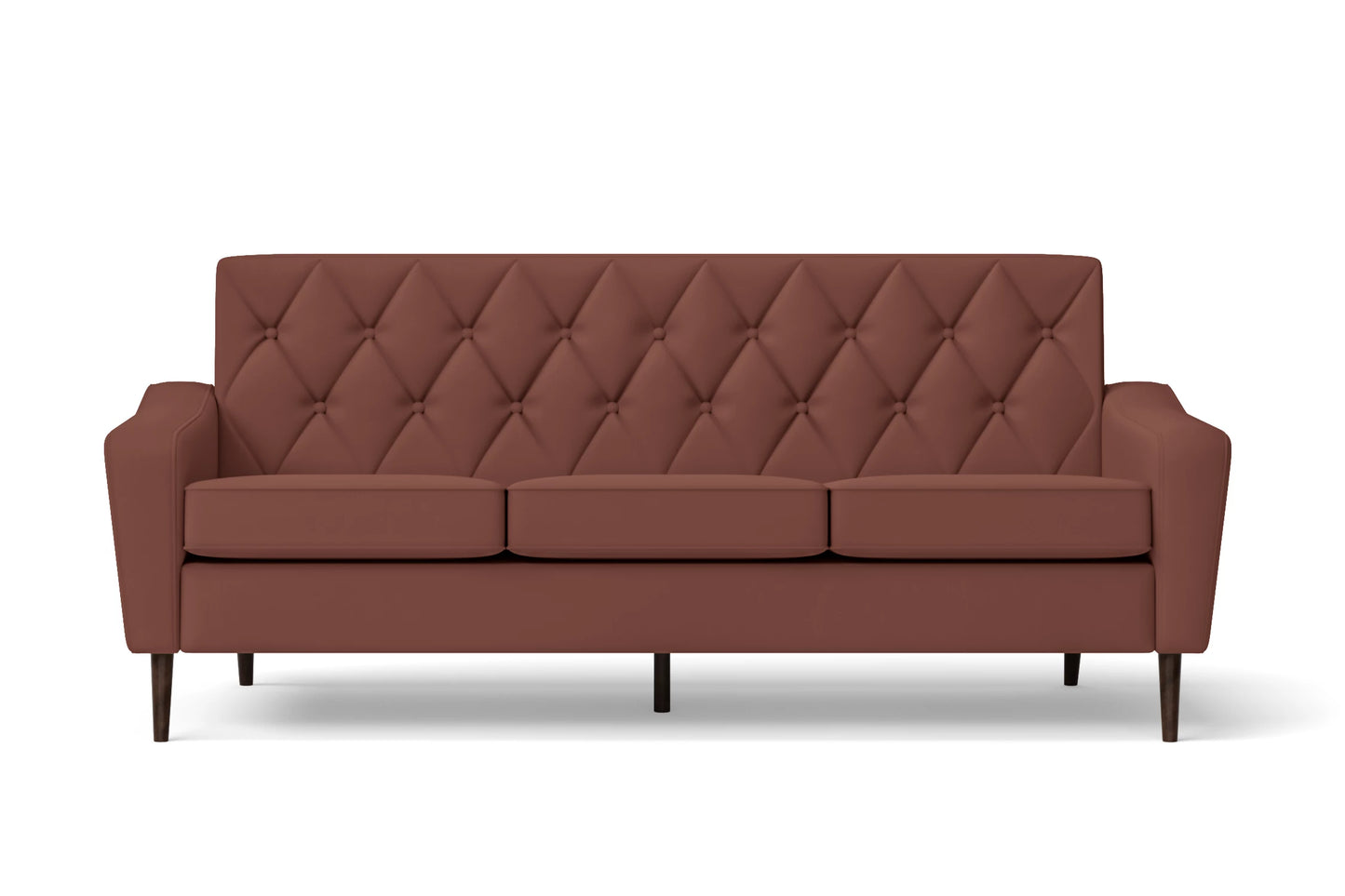 Carpi 3 Seater Sofa Mauve Leather