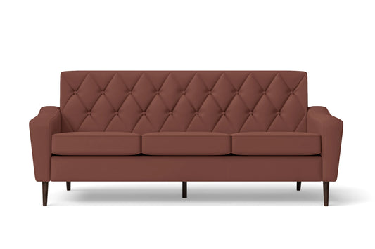 Carpi 3 Seater Sofa Mauve Leather