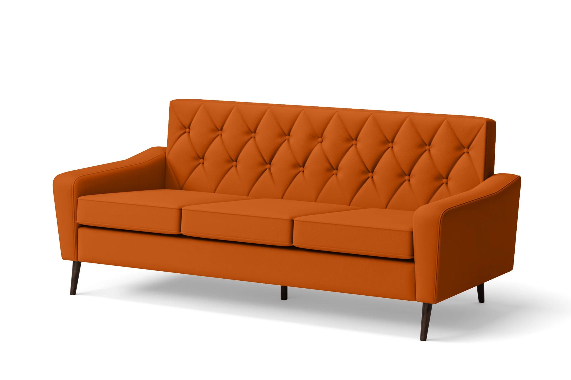 Carpi 3 Seater Sofa Orange Leather