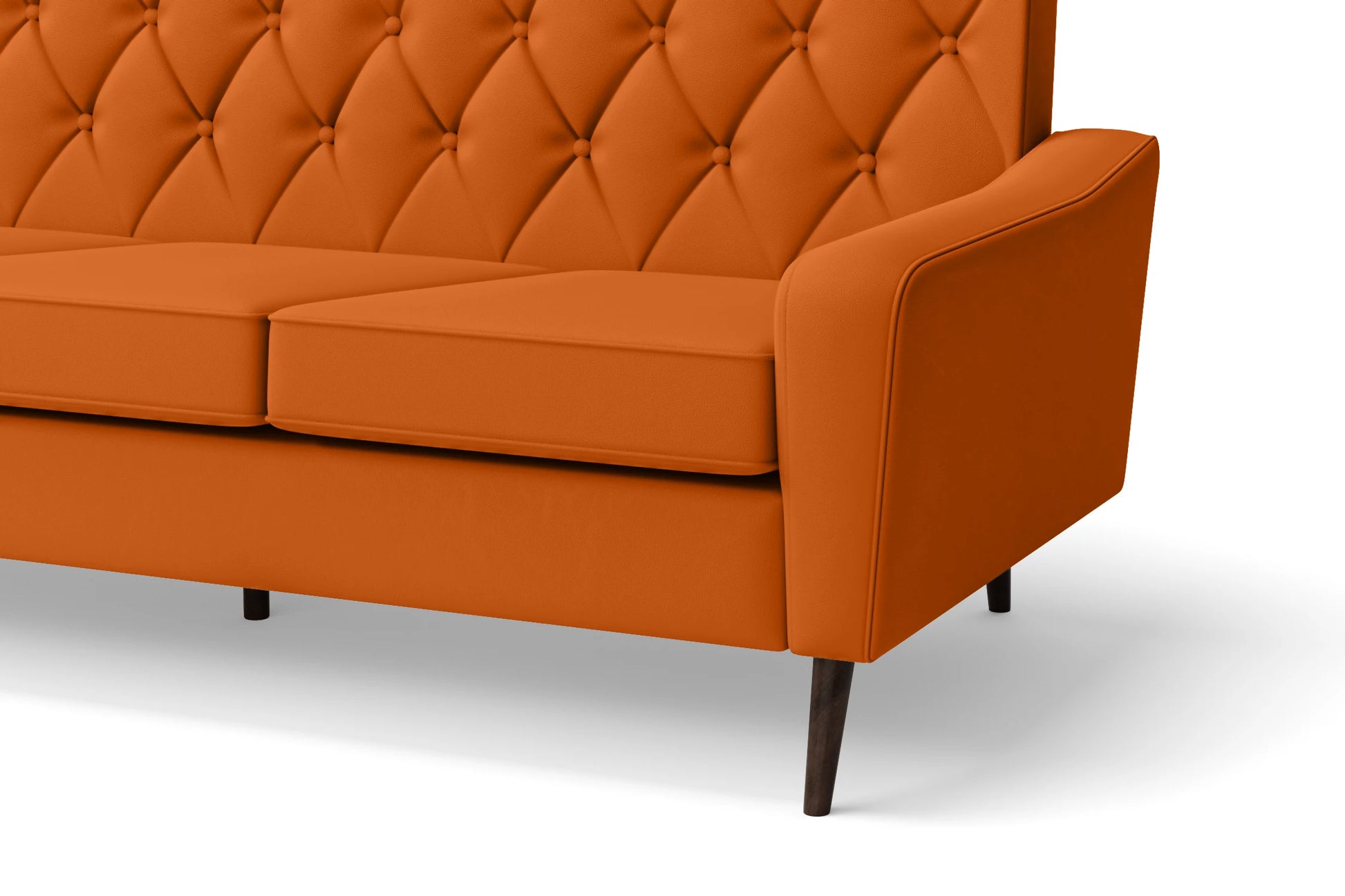 Carpi 3 Seater Sofa Orange Leather