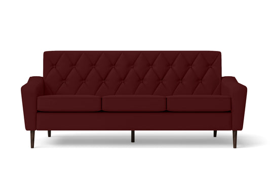 Carpi 3 Seater Sofa Red Leather