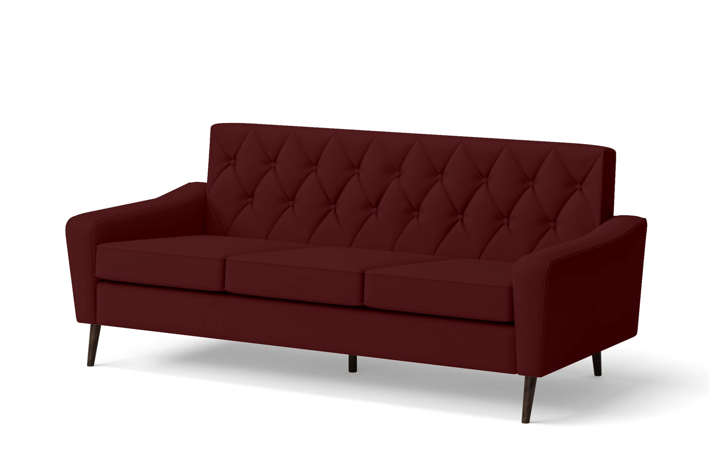 Carpi 3 Seater Sofa Red Leather