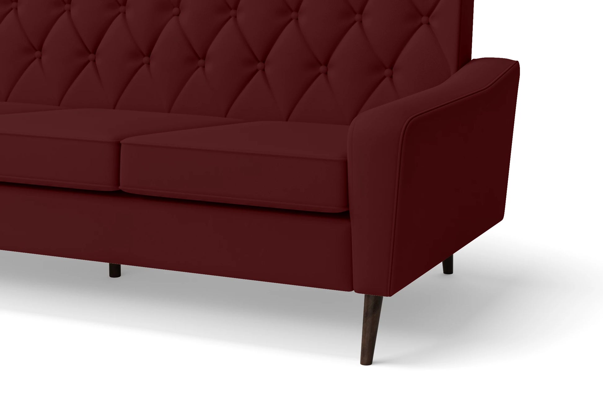 Carpi 3 Seater Sofa Red Leather