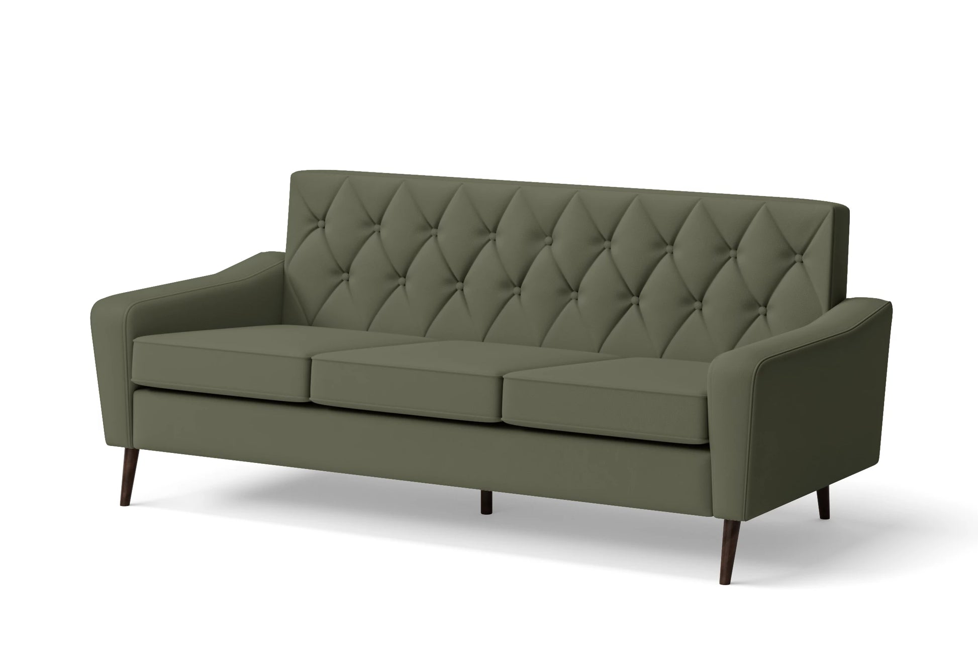 Carpi 3 Seater Sofa Sage Leather