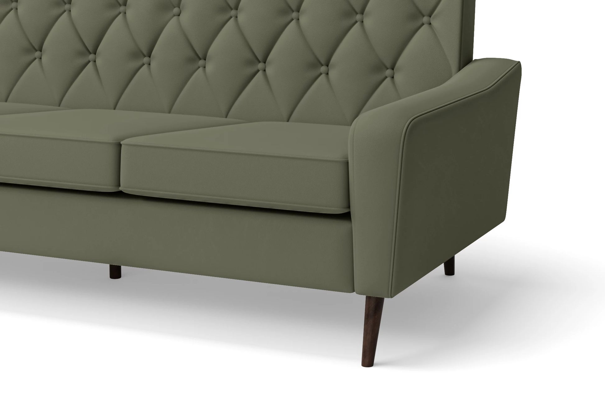 Carpi 3 Seater Sofa Sage Leather