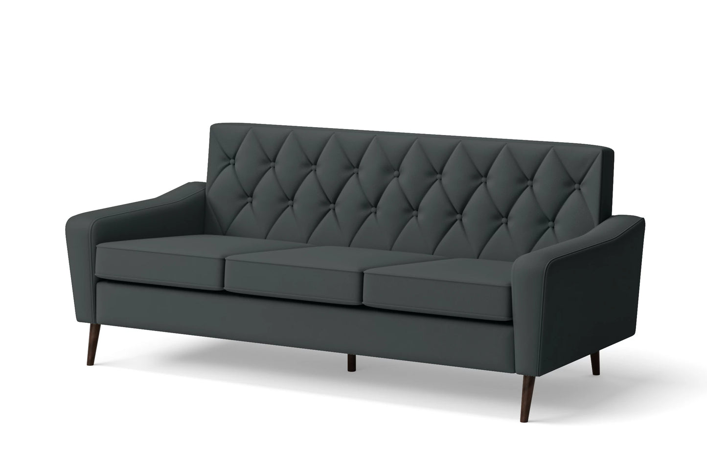 Carpi 3 Seater Sofa Slate Leather