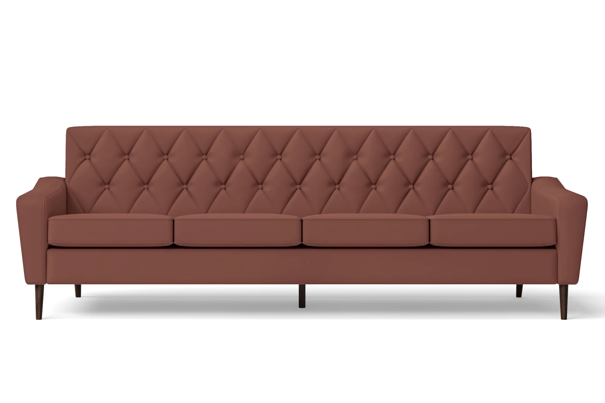 Carpi 4 Seater Sofa Mauve Leather