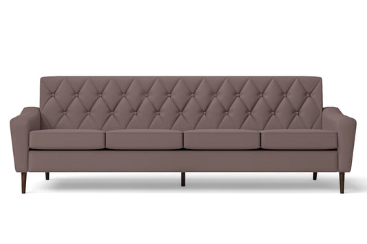 Carpi 4 Seater Sofa Rose Taupe Leather