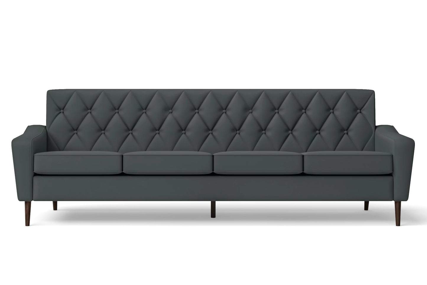 Carpi 4 Seater Sofa Slate Leather