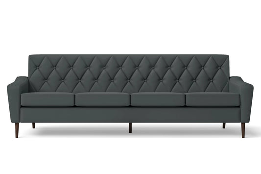 Carpi 4 Seater Sofa Slate Leather