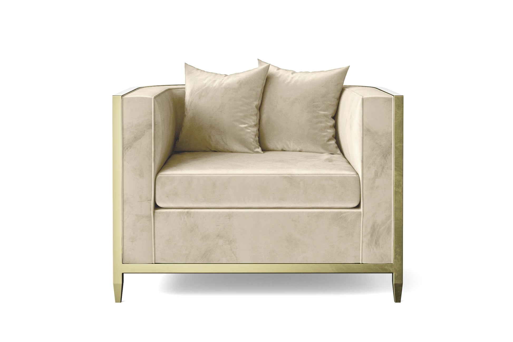 Carrara Armchair Cream Velvet