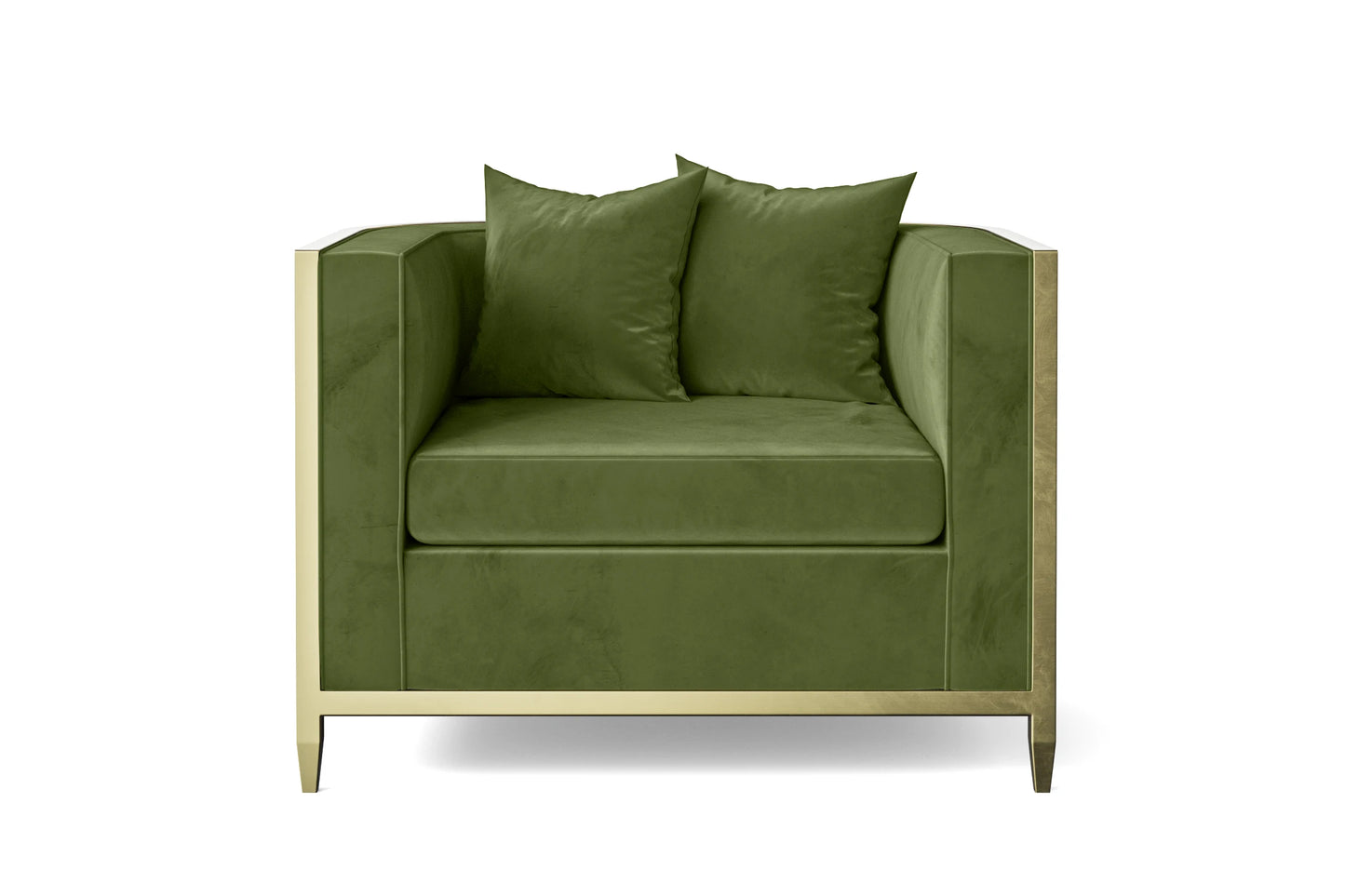 Carrara Armchair Lime Velvet