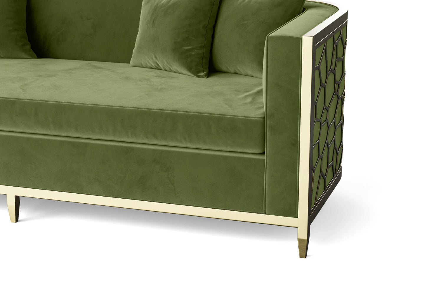 Carrara Armchair Lime Velvet